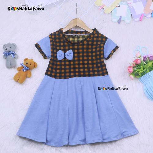 Foto Produk Dress Karin uk 2-3 Tahun / Balita Anak Perempuan Dres Baju Murah dari Kios Balita Fawa