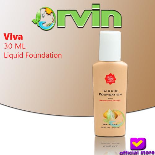 Foto Produk VIVA LIQUID FOUNDATION NATURAL 30ML / VIVA ALAS BEDAK / TATA RIAS dari Orvin Health & Beauty