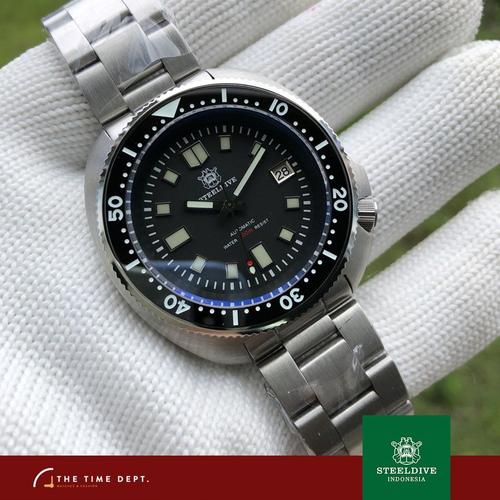 STEELDIVE Captain Willard Jam Tangan NH35 Jam Tangan Mekanis Otomatis Jam  Tangan Kaca Safir Dial Hitam 200M Kedap Air Penyelam SD1970|Olahraga Jam  Tangan| - AliExpress