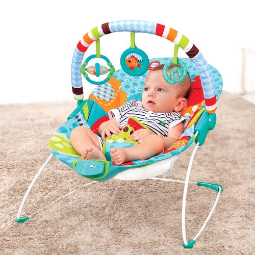 Foto Produk MASTELA Baby Bouncer 1 Recline BLUE- GIRAFFE - 6703 dari Mastela Official