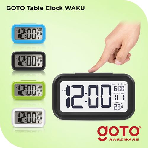 Foto Produk Goto Waku Table Clock LED Jam Meja Digital Smart Alarm - Hijau dari GOTO Hardware