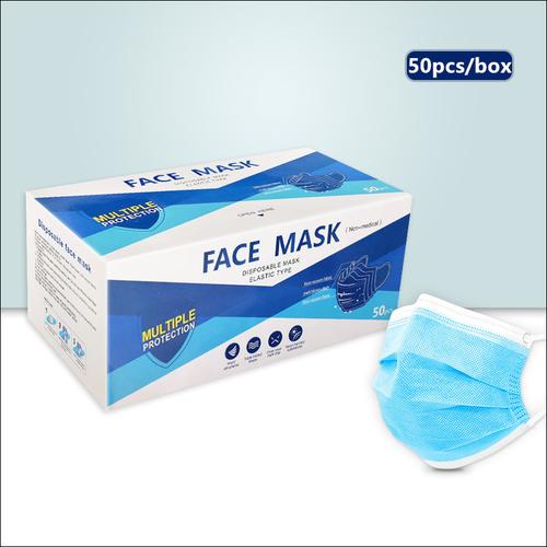 Foto Produk Masker 3Ply Medis Bedah 3 Ply Earloop Surgical / Disposable Mask 3 Ply - DEWASA BIRU dari Yuan Mart