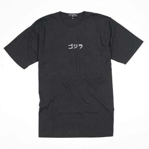 Foto Produk Kaos Katun 30S Custom Polyflex – Gojira Godjila - Hitam Unisex - M dari Daily Outfits DYO