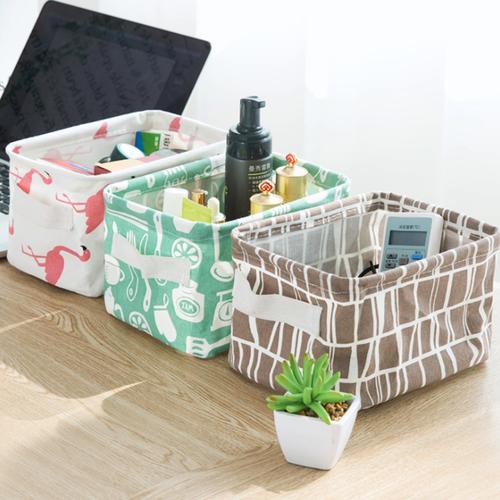 Foto Produk Keranjang Kecil Dekstop Storage / Kotak Penyimpanan Serbaguna - Hijau Bangau dari MitraBotol