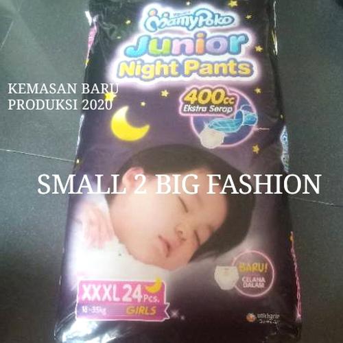Foto Produk Termurah mamypoko junior night pants XXXL 24 girl / mamypoko xxxl24 - xxxl24 boy dari Small 2 Big Fashion