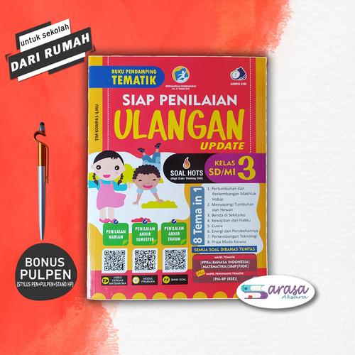 Foto Produk BUKU PELAJARAN SD SIAP PENILAIAN ULANGAN SD KELAS 3 PENDAMPING TEMATIK dari sarasa_aksara
