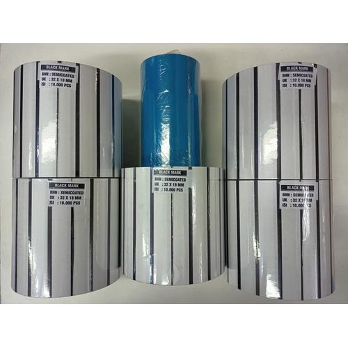 Foto Produk PAKET Label Barcode Blackmark 32x18 5 pcs + Ribbon Wax 300M 1 pcs dari PojokITcom Pusat IT Comp