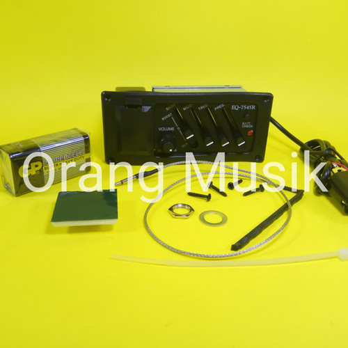 Gambar Preamp EQ 7545 R - Pick Up Gitar Akustik Elektrik - Equalizer Gitar dari Orang Musik Kota Tangerang Selatan Tokopedia