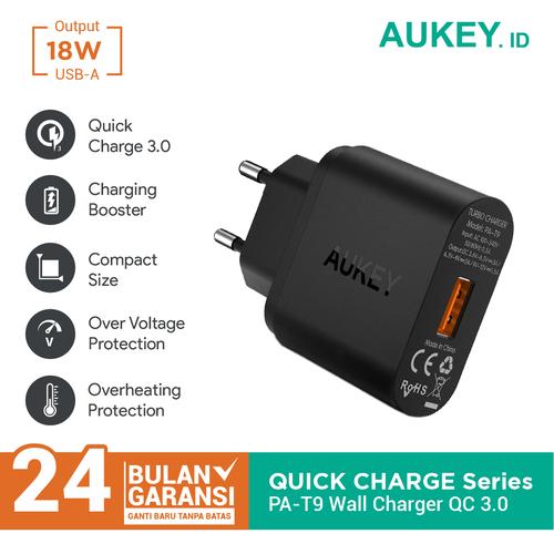 Foto Produk Aukey PA-T9 Charger 1 Port 18W QC 3.0 - 500001 dari Aukey Makassar