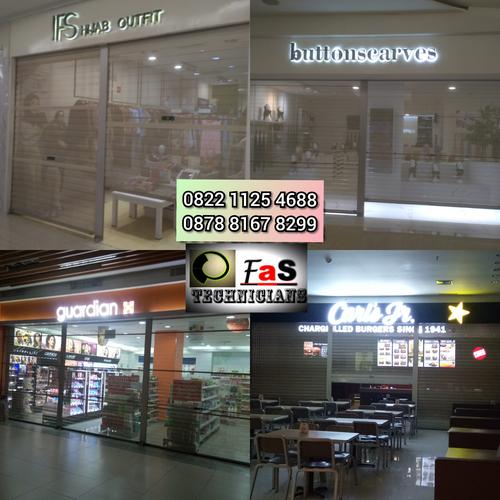 Gambar Rolling Door One Sheet Full Perforated (Berlubang) dari Fas Technicians undefined Tokopedia