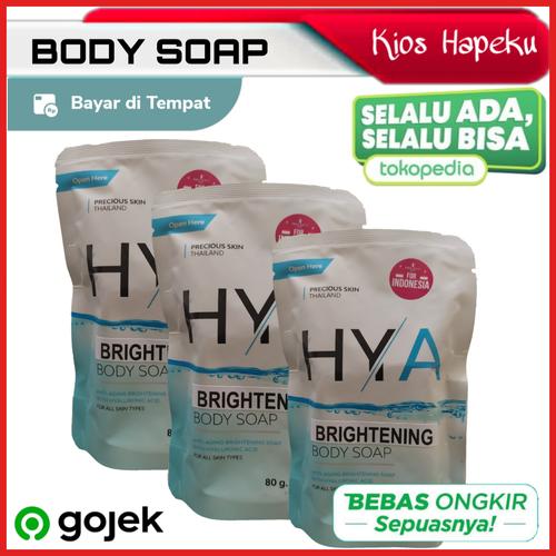 Foto Produk HYA BRIGHTENING BODY SOAP/SABUN PEMUTIH BADAN/SABUN MANDI PENCERAH 80g dari kios hapeku