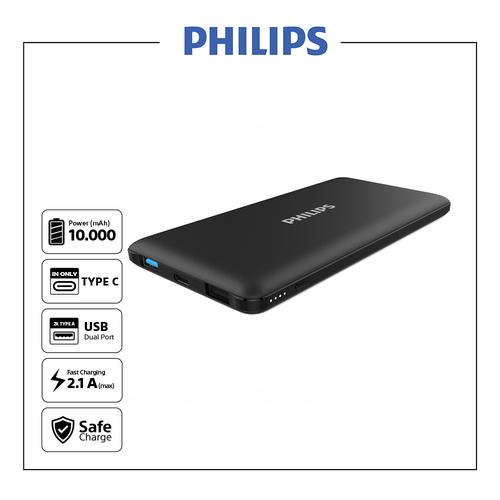 Foto Produk Philips DLP6712N Black Power Bank - 10000 mAh Type C & Micro input dari Philips Audio Official