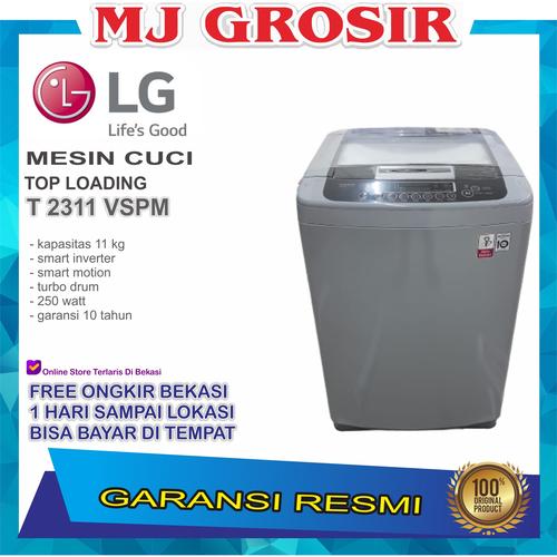 Jual Mesin Cuci Lg T 2311 Vspm 11kg 1 Tabung T2311vspm 11 Kg Smart Inverter Kota Bekasi Mj Grosir Elektronik Tokopedia