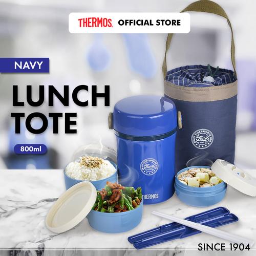 Foto Produk Thermos Vacuum Lunch Tote Insulated Navy Blue (JBC-801-NVP) dari Thermos Indonesia