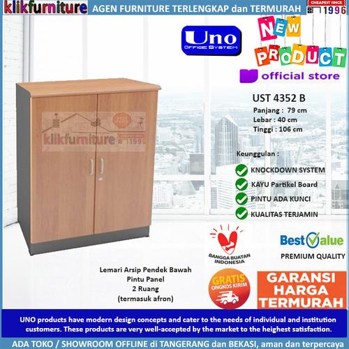 Foto Produk UST 4352B UNO GOLD Lemari Arsip Bawah 2 Pintu Panel dari klikfurniture