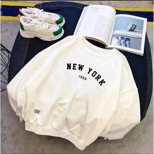 Foto Produk Sweater basic pria wanita (new york 199x) - abu tua, M dari Centralindo88