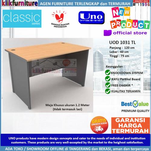 Foto Produk UOD 1031 TL UNO Meja Tulis Meja Kantor Meja Kerja Tanpa Laci dari klikfurniture