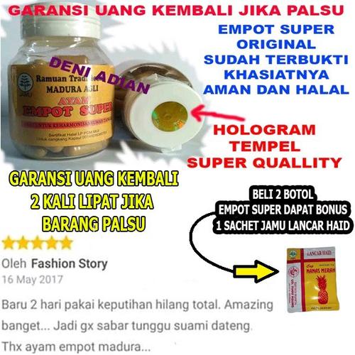 Foto Produk GARANSI /EMPOT AYAM MADURA ASLI /RAMUAN EMPOT MADURA/OBAT KEPUTIHAN dari DENI ARDIAN