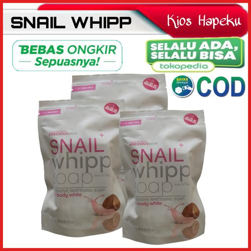 Foto Produk INTENSIVE WHITENING SOAP SNAIL WHIPP SOAP/SABUN PENCERAH 120g dari kios hapeku