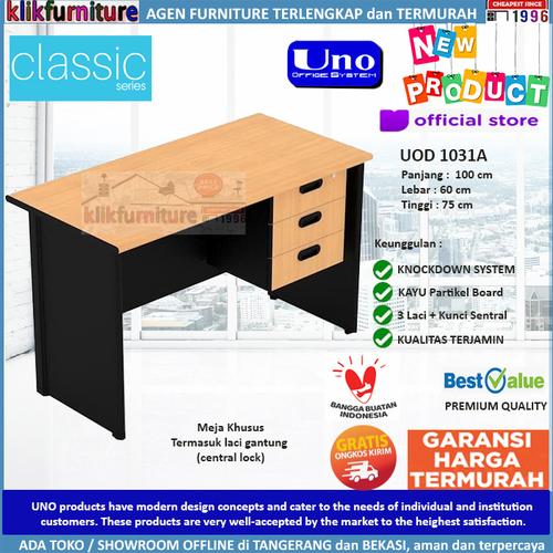 Foto Produk UOD 1031A UNO Meja Tulis Meja Kantor Meja Kerja Laci 3 dari klikfurniture