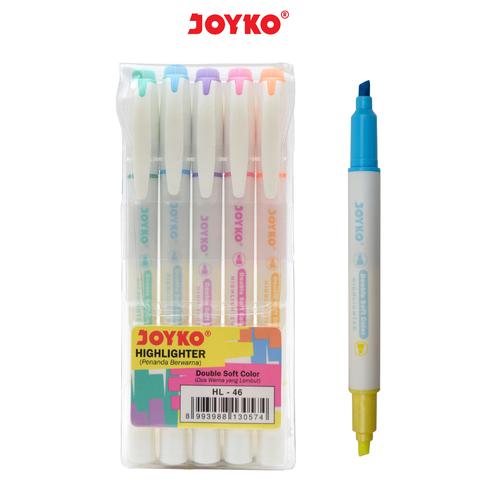 Foto Produk Highlighter / Penanda Joyko HL-46 / 1 SET 5 PCS / 6 Warna dari JOYKO Official