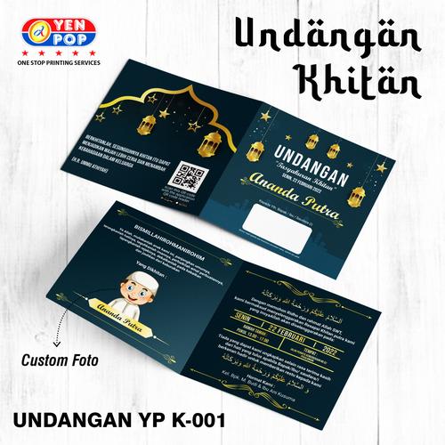 Jual Cetak Undangan Khitanan / Sunatan (Express & Elegan) uk. 15x15 cm