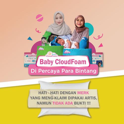 Foto Produk PAKET ISI 2 BANTAL BAYI ANTI PEYANG BABY CLOUDFOAM KULIT KACANG HIJAU - Ungu dari @M_Store