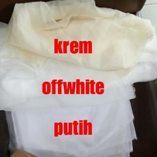 Gambar vitrase gorden polos bahan saja voile - Putih dari SAN Interior Jakarta Timur Tokopedia