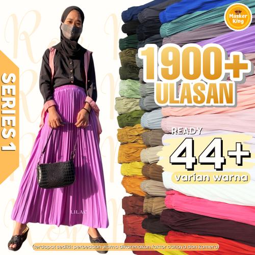 Foto Produk Rok Plisket / Rok Rempel / Rok Panjang / Rok Kerja / Hijabers-TERKECE - Dusty Ungu dari MASKERKING