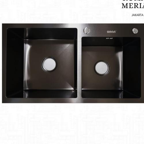 Foto Produk Kitchen sink ONAN ORI 8245 black /Bak cuci piring hitam dari GROSIR SANITARY80