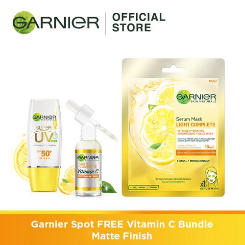 Foto Produk Garnier Spot Free Vitamin C Bundle - Matte Finish dari Garnier Official