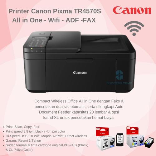 Foto Produk Printer Canon Pixma TR 4570s (Print, Scan, Copy, ADF, Wifi, Fax) dari Canon Authorized Dealer
