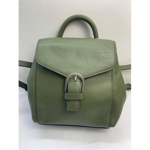 coach olive green backpack