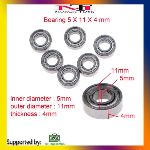 Gambar BEARING 5X11X4 MM dari Murga Toys Kota Semarang Tokopedia