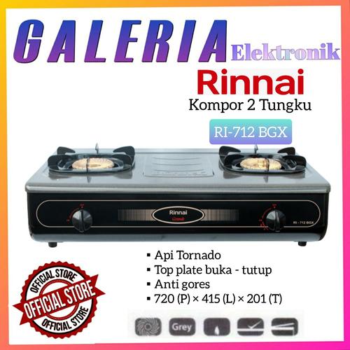 Jual Kompor Gas Rinnai 2 Tungku Ri 712bgx Ri712bgx Ri 712 Bgx Kota Bekasi Galeria Elektronik Tokopedia