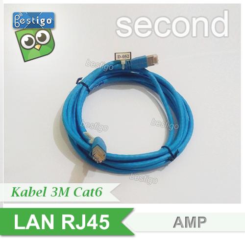Foto Produk Kabel LAN AMP Patch Cord Cat6 RJ45 Panjang 3 Meter Siap Pakai dari BESTIGO PABX TELEPON