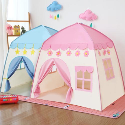 Foto Produk Tenda Rumah Mainan Anak / Tenda Anak Terbaru Play Flower Castle RS66 - Merah Muda dari MitraBotol