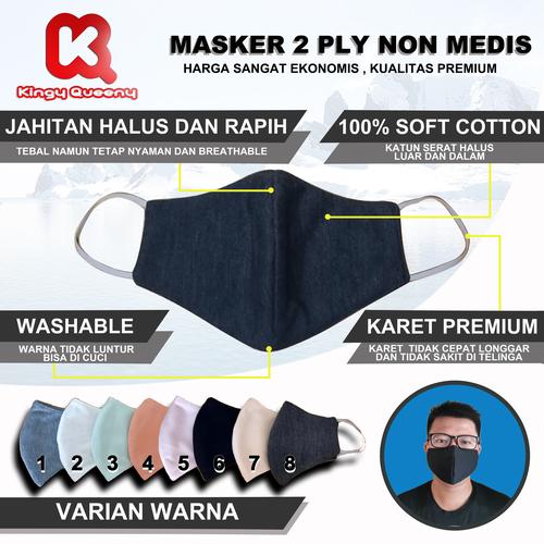 Foto Produk Masker kain earloop katun dari Kingy Queeny