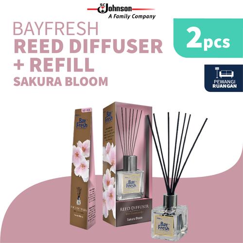 Foto Produk Bayfresh Reed Diffuser Pengharum Ruangan + Refill - Sakura Bloom - Regular+Refill dari SC Johnson & Son ID