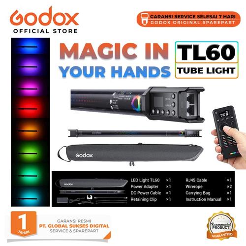 Foto Produk Godox TL60 Full-Color RGB Tube Light / Godox TL60 dari Godox Official Store