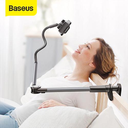 Foto Produk BASEUS PHONE HOLDER LAZYPOD LAZY NECK PHONE STAND JEPIT CLIP ON - Abu-abu dari Baseus Official Store