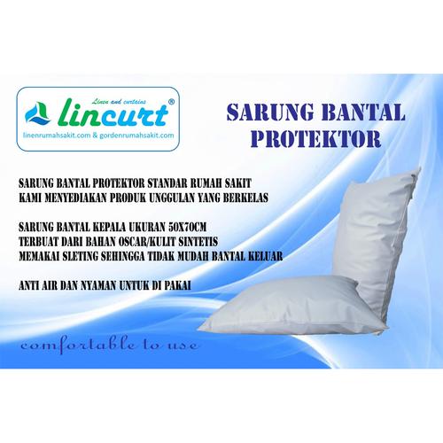 Gambar sarung bantal protektor/ sarung bantal oscar / sarung bantal kulit - Putih dari Lincurt Kota Bandung Tokopedia