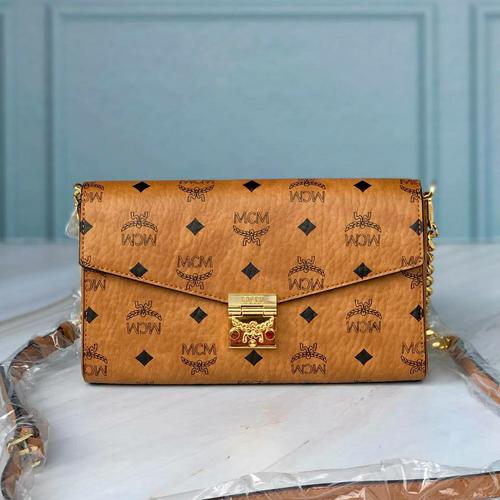 mcm flap bag