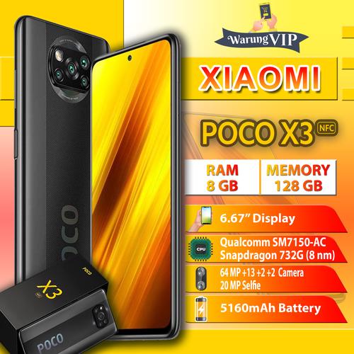 Foto Produk Xiaomi Poco X3 NFC 8/128 RAM 8GB Internal 128GB Garansi Resmi - Abu-abu dari Warung VIP