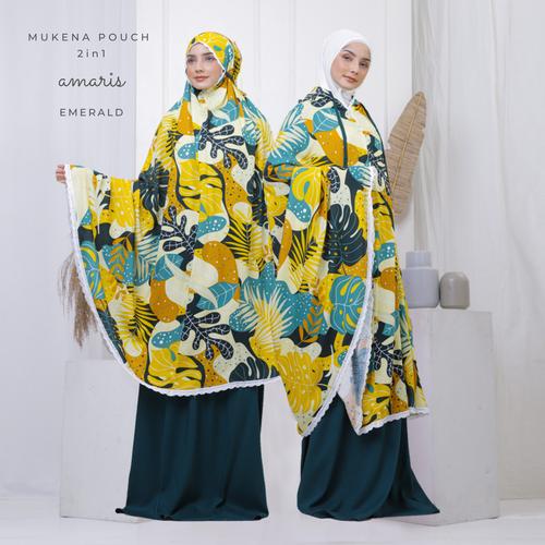 Gambar Mukena Dewasa Pouch 2in1 Amaris - Emerald dari Beli Mukena Kota Tasikmalaya Tokopedia