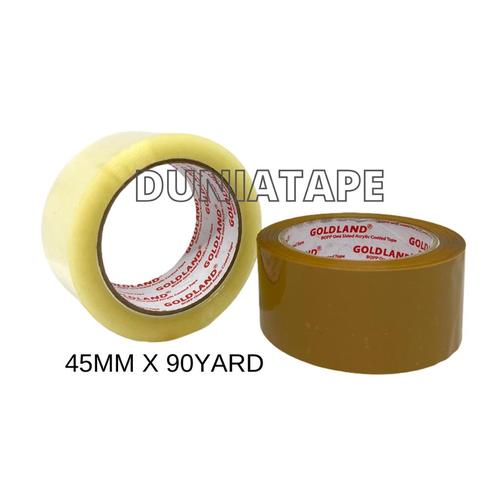 Foto Produk Lakban Bening Coklat 2 inch x 90 yard ( 45mm x 90 yard) setara daimaru - Bening dari Dunia Tape