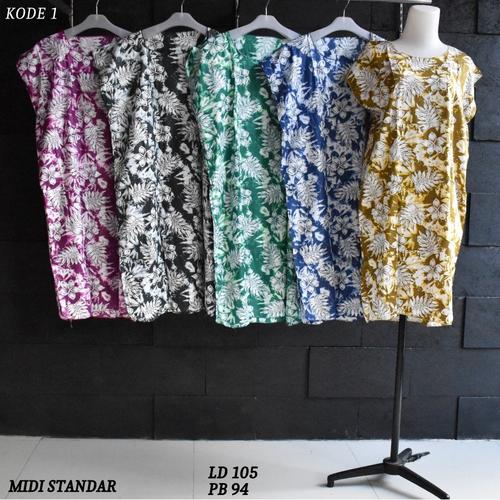 Foto Produk Grosir Daster Midi Rayon Murah Baju Tidur Kode 1 dari Rumah Batik Pekalongan 2