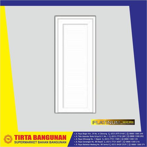 Gambar PLATINUM PINTU PVC FULL PANEL 80 x 200 CM PUTIH/ PINTU KAMAR MANDI - KANAN dari Tirta Bangunan Kota Depok Tokopedia