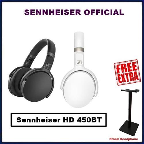 Foto Produk Sennheiser HD 450BT Noise Canceling Wireless Headphones HD450BT HD 450 - Hitam dari Official Brands