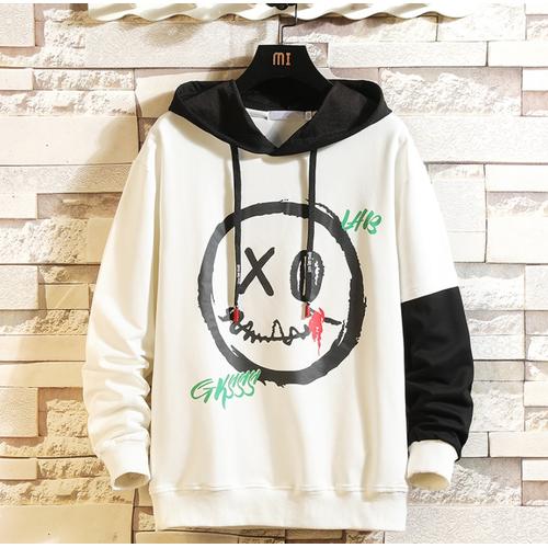 Foto Produk GARAF XO SWEATER PRIA LENGAN PANJANG JAKET SWEATER COWO HODIE - Putih dari Garaf Official